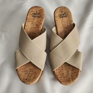 [Pick 2 Items for $8!] Faded Glory Wedge Sandals Size 8